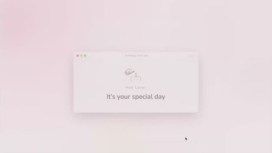 Birthday Wish Customisable Link