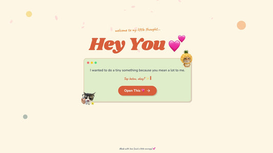 Special Apology Customisable Link