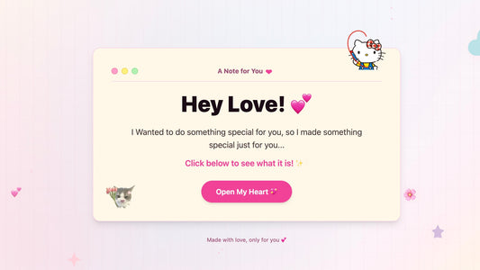 Cute Website 2 Customisable Link